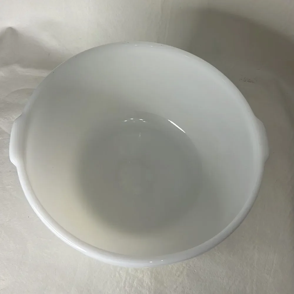 Glasbake For Sunbeam White Glass Bowl 3 1/2 Quarts